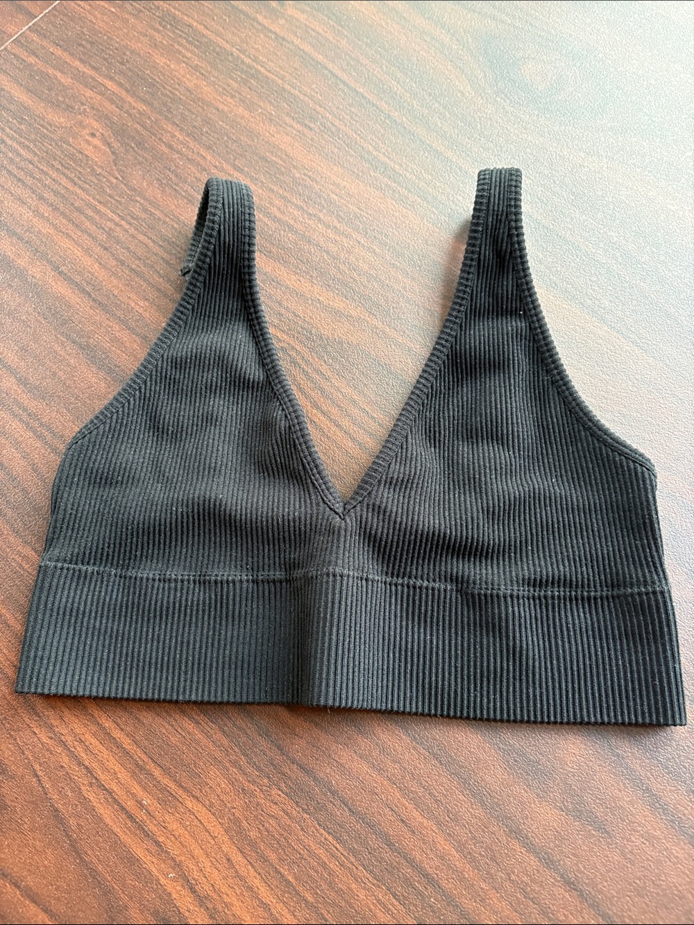 Urban Outfitters Bralette Ribbed Black Size M/L